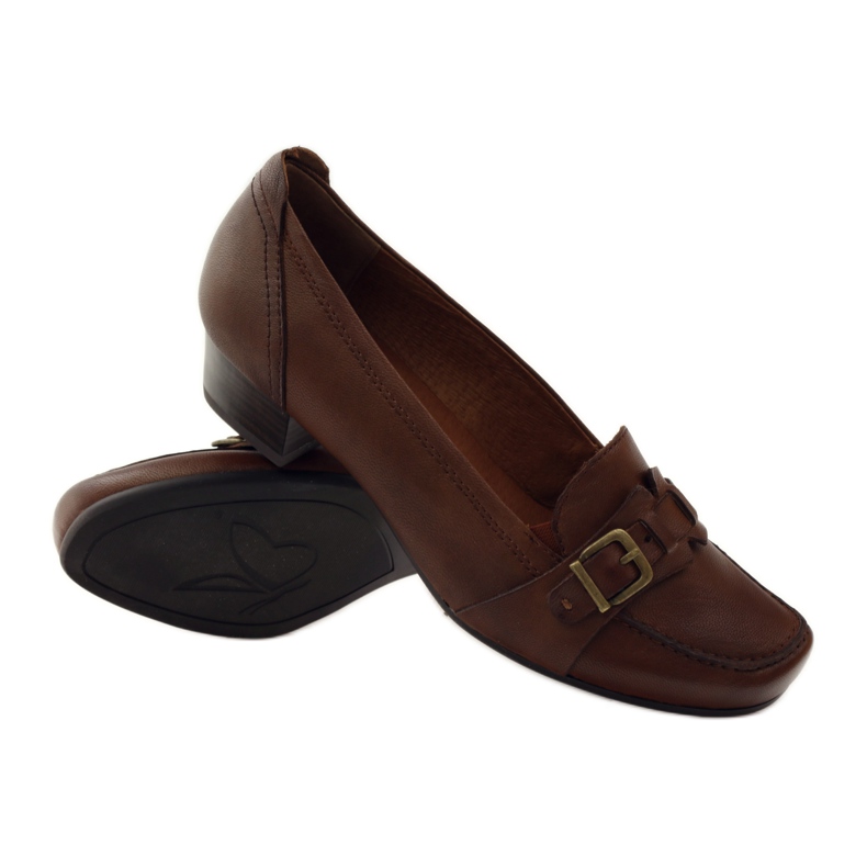 Caprice zapatos bajos zapatos de salón mujer 24305 marrón 3