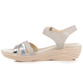 Kylie sandalias con velcro gris 3