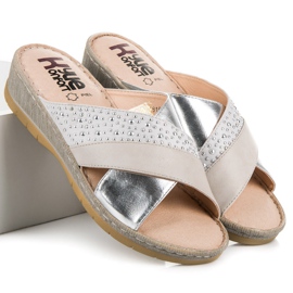 Kylie Chanclas casuales gris 5