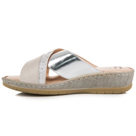 Kylie Chanclas casuales gris 3