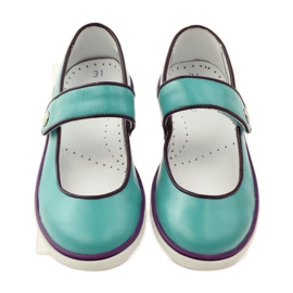 Bailarinas zapatos infantiles Bartek 28368 turquesa verde violeta blanco 4