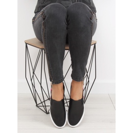 Slipons con delicado bordado negro g1204a Black 1