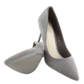 Zapatos tacón ante Candy Shop gris LEI-90 D.GRAY 3