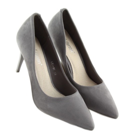 Zapatos tacón ante Candy Shop gris LEI-90 D.GRAY 4