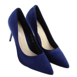 Zapatos tacón ante Candy Shop marino LEI-90 D.BLUE multicolor azul marino 5