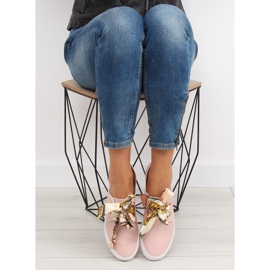 Deportivas atadas con cinta rosa XL09P Rosa 1