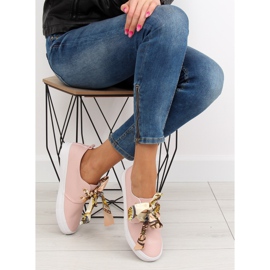 Deportivas atadas con cinta rosa XL09P Rosa rosado 4