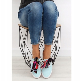 Zapatillas con cordones de cinta azul XL09P L.BLUE 1