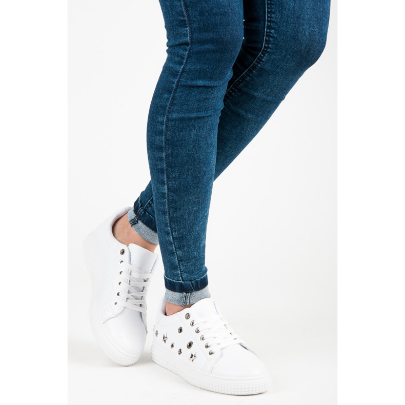 Zapatillas blancas estrellas blanco 2