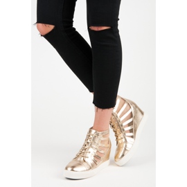 Kylie Deportivas cuña dorada dorado 1