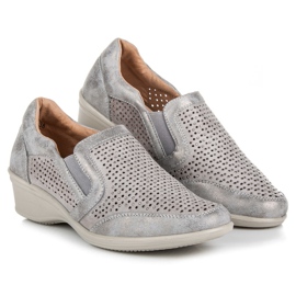 Kylie Zapatos calados sin cordones gris 4