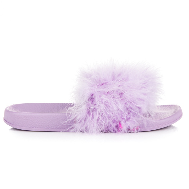 Zapatillas con pelo púrpura 2