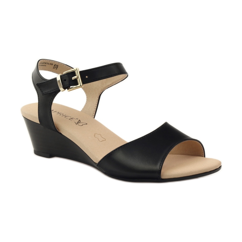 Caprice zapatos de mujer sandalias de piel 28213 negro 1