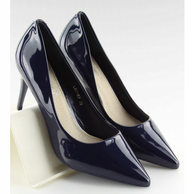 Salones de mujer azul marino LEI-83 Blue 1