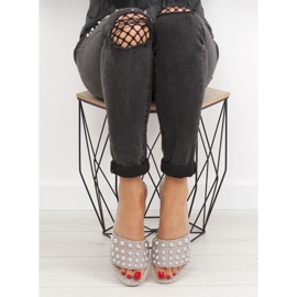 Gris Alpargatas de mujer grises LL-120P Gris 2