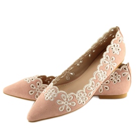 Bailarinas rosas caladas LT99P rosa rosado 2