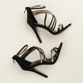 Vinceza Sandalias negras de tacón alto negro 1 Vinceza Sandalias negras de tacón alto negro 1