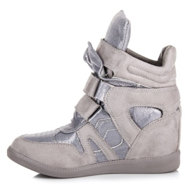 Zapatillas velcro VICES gris 1
