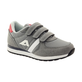 American Club Calzado deportivo con plantilla de piel americana rojo gris blanco 1