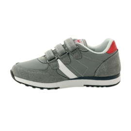 American Club Calzado deportivo con plantilla de piel americana rojo gris blanco 2