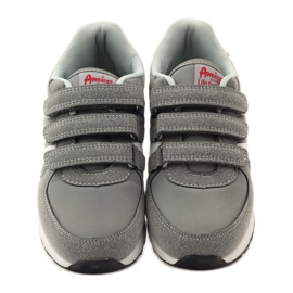 American Club Calzado deportivo con plantilla de piel americana rojo gris blanco 4 American Club Calzado deportivo con plantilla de piel americana rojo gris blanco 4