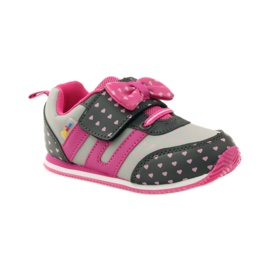 American Club Calzado deportivo con plantilla de piel americana rosado gris 1