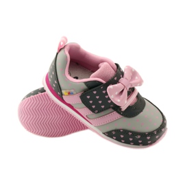 American Club Deportivas americanas con plantilla de piel rosado gris 3