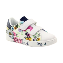American Club Deportivas americanas con plantilla de piel multicolor blanco 1