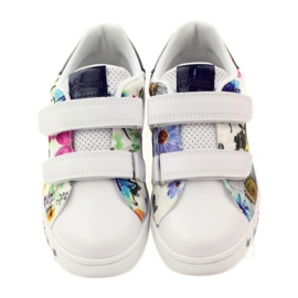American Club Deportivas americanas con plantilla de piel multicolor blanco 4
