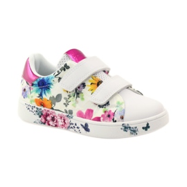 American Club Deportivas americanas con plantilla de piel multicolor blanco 1