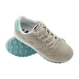 American Club Zapatos deportivos de cuero americano 6506 gris multicolor 3