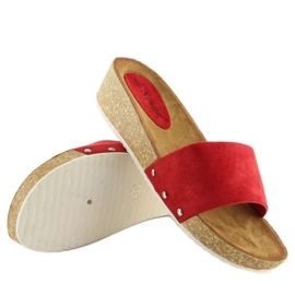 Rojo Pantuflas mujer rojas CK05P rojo 2 Rojo Pantuflas mujer rojas CK05P rojo 2