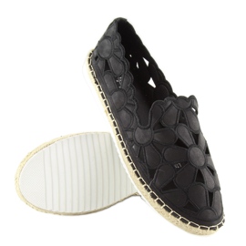 Alpargatas caladas negras para mujer LT86 negro 2 Alpargatas caladas negras para mujer LT86 negro 2