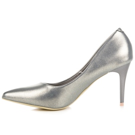 Vinceza Alfileres de perlas elegantes gris 3