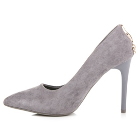 Seastar Tacones de ante con adorno gris 4