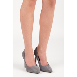 Seastar Tacones de ante con adorno gris 6