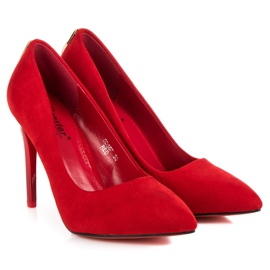 Seastar Tacones de ante con adorno rojo 6