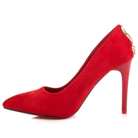Seastar Tacones de ante con adorno rojo 4
