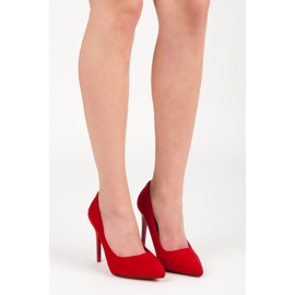 Seastar Tacones de ante con adorno rojo 7