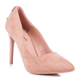 Seastar Tacones De Ante Con Adorno rosado 2