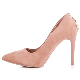Seastar Tacones De Ante Con Adorno rosado 3