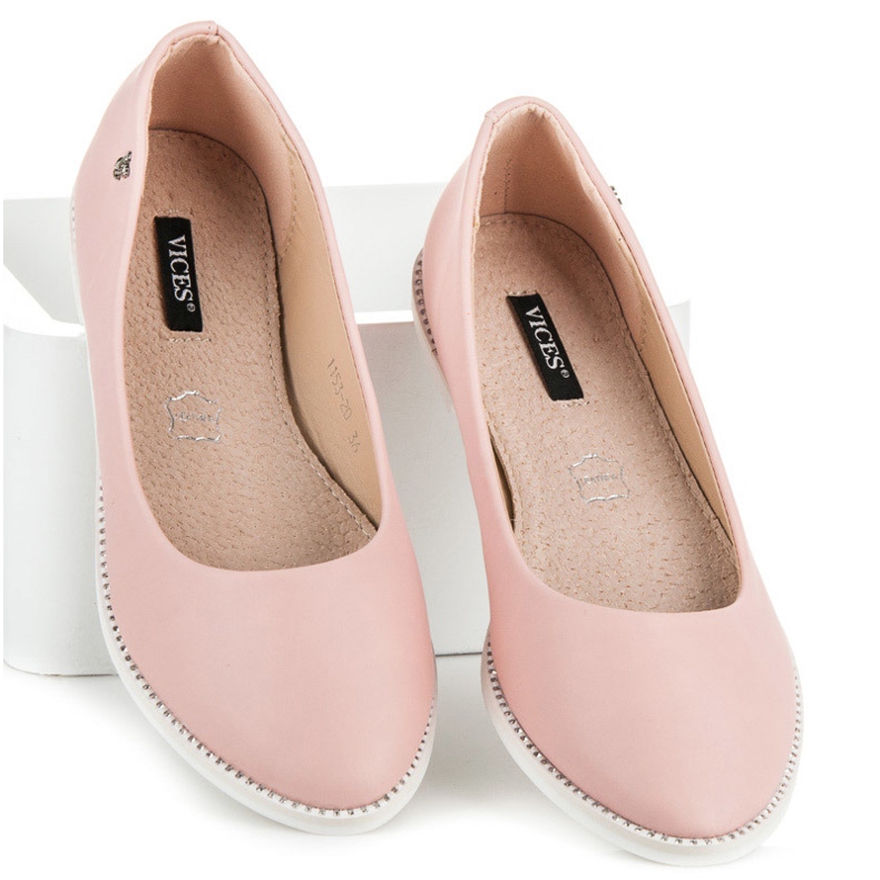 Vices Bailarinas rosas con pedrería rosado 2 Vices Bailarinas rosas con pedrería rosado 2