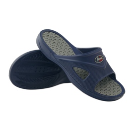American Club Chanclas de piscina de espuma para hombre gr americano azul marino 3