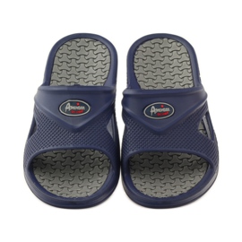 American Club Chanclas de piscina de espuma para hombre gr americano azul marino 4