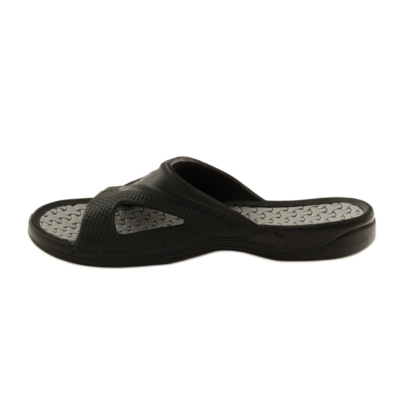 American Club Chanclas de piscina de espuma para hombre parte americana gris negro 2