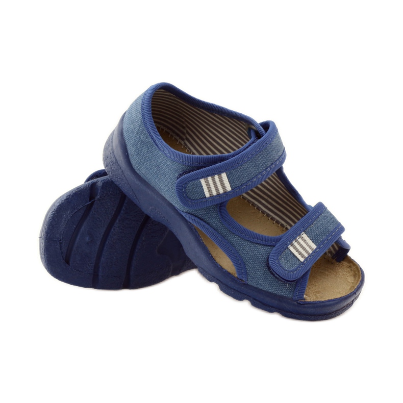 Sandalias niño con nabos Befado 113x010 azul marino azul 3