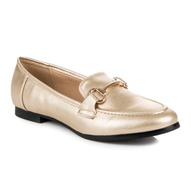 Vices Mocasines sin cordones dorados 4