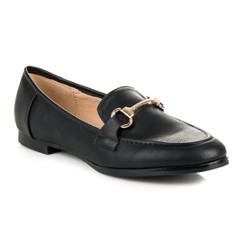 Vices mocasines sin cordones negro 3