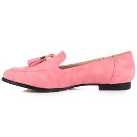Vices Mocasines con flecos rosado 6