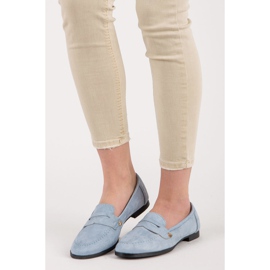 Seastar Mocasines ante azul 1